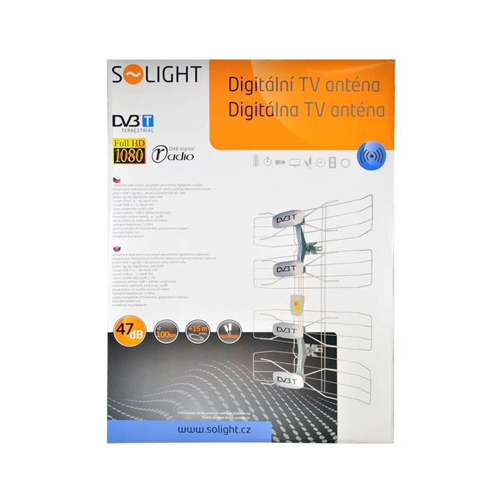 Solight HN50 DVB-T anténa, 42-47dB, VHF/UHF, 6. - 69. kanál
