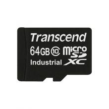 Transcend microSDXC 64GB Class 10 TS64GUSDC10I MLC průmyslová paměťová karta (bez adaptéru), 20MB/s R, 18MB/s W