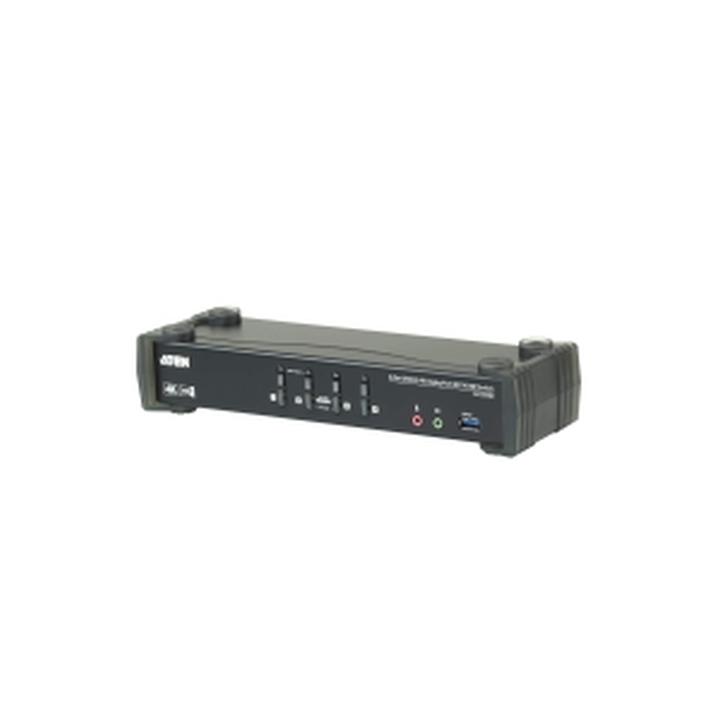 ATEN 4-Port USB3.0 4K DisplayPort KVMP Switch with Built-in MST Hub