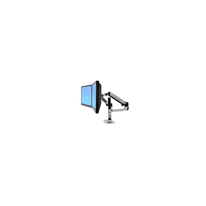 Ergotron 5-248-026 LX REDESIGN DUAL ARM, POLE MOUNT, Pro 2 LCD, nebo 1LCD a NOTEBOOK, Polished Aluminum