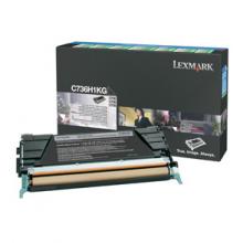 Lexmark C736H1KG - originální C736, X736, X738 Black High Yield Return Programme Toner Cartridge  (12K)