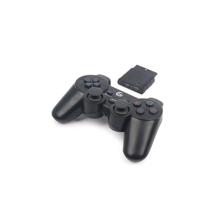 Gamepad GEMBIRD JPD-WDV-01, vibrační, bezdrátový, PC / PS2 / PS3, USB