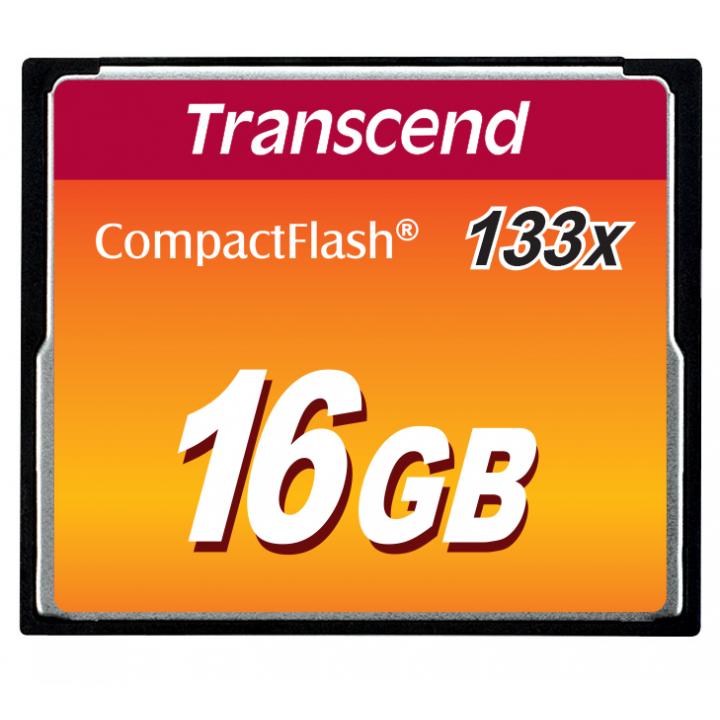 Transcend CompactFlash 16GB TS16GCF133 (133x) MLC paměťová karta