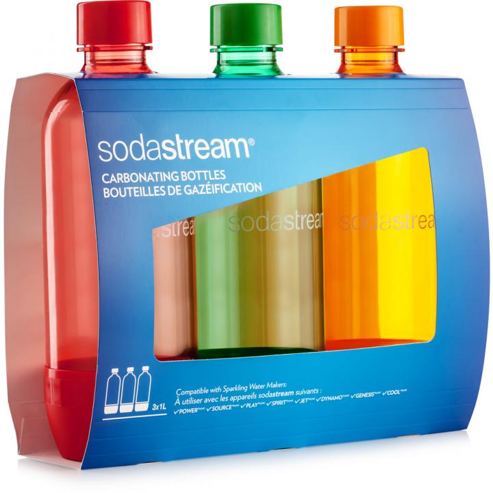 Lahve sodastream 3pack orange/red/green