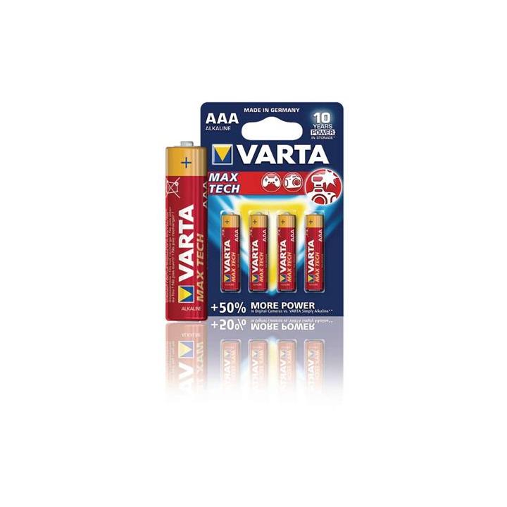 Baterie Varta AAA MAXTECH alkalické 4ks/blistr