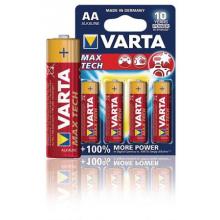 Baterie Varta AA MAXTECH alkalické 4ks/blistr