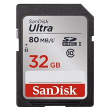 SDHC karta 32GB SanDisk ULTRA C10 UHS-I 80MB/s