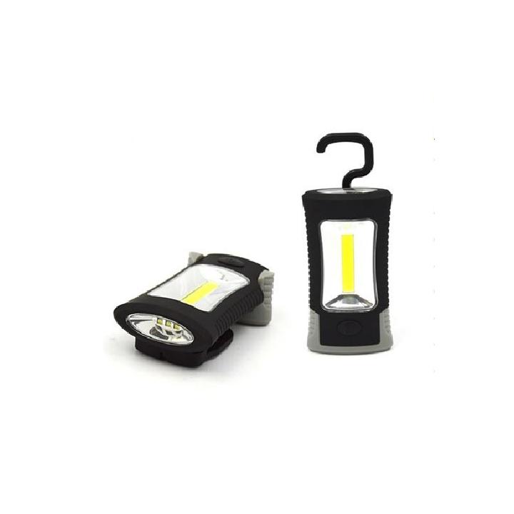 Solight LED svítilna plast 3W COB+ 3 SMD LED, hák, magnet