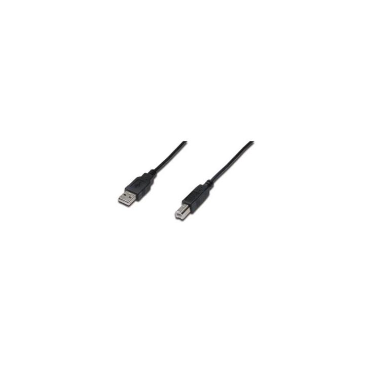 Kabel USB A-B 1,8m Digitus 2x stíněný
