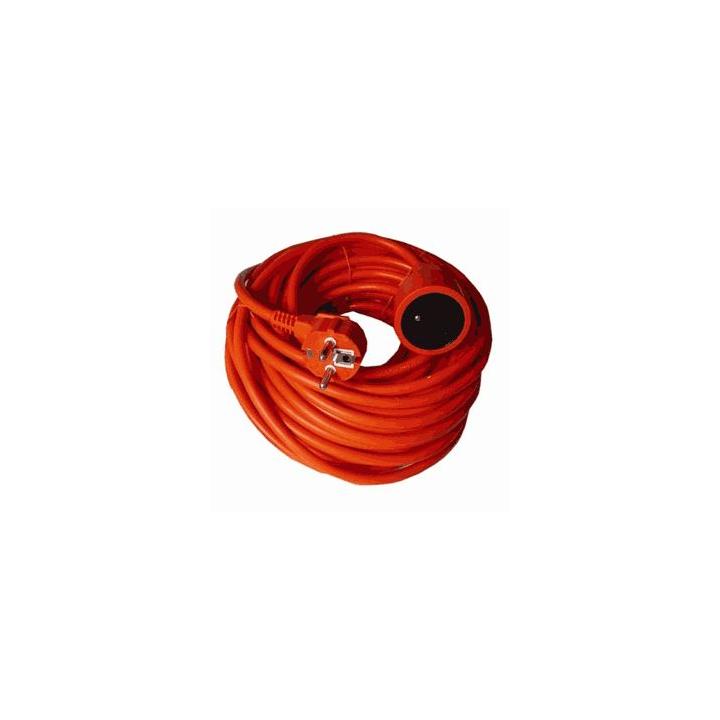 Prodlužovací přívod - spojka, 1z. 30m, 3 x 1,5mm2, oranžová, kabel