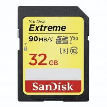 SDHC karta 32GB SanDisk EXTREME 90MB/Class 10 UHS-I U3