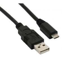 USB kabel, USB 2.0 A konektor - USB B micro konektor 1m