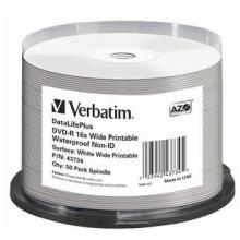 VERBATIM DVD-R(50-Pack)Spindle/Printable/16x/4.7GB/Waterproof//NON-ID