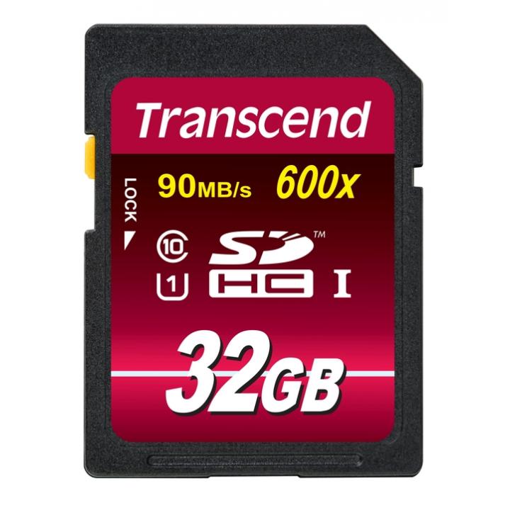 Transcend 32GB SDHC (Class 10) UHS-I paměťová karta, Read: 90MB/s; Write: 45MB/s