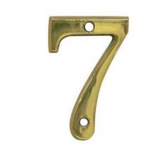 Číslice na dveře 7 zlatá - mosaz