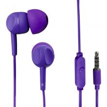 Sluchátka Thomson EAR 3005 fialové do uší s mikrofonem