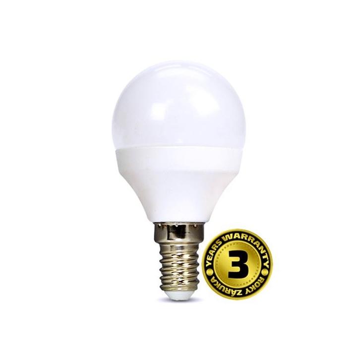 Solight LED žárovka miniglobe, 8W, E14, 3000K, 720lm