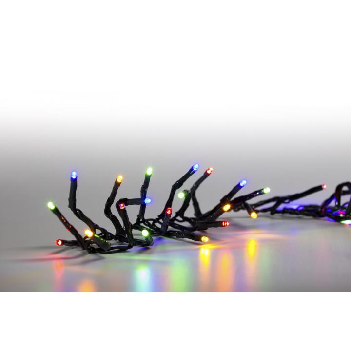 Svíčky venkovní 100 LED barevné 18000063 programovatelné kabel zelený