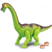 Dinosaurus chodí a klade vejce se zvukem