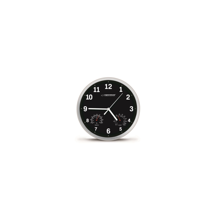 Esperanza Nástěnné hodiny Lyon černé