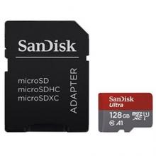 Paměťová karta SanDisk microSDXC 128GB UHS-I U1 SDSQUAR-128G-GN6MA + adaptér