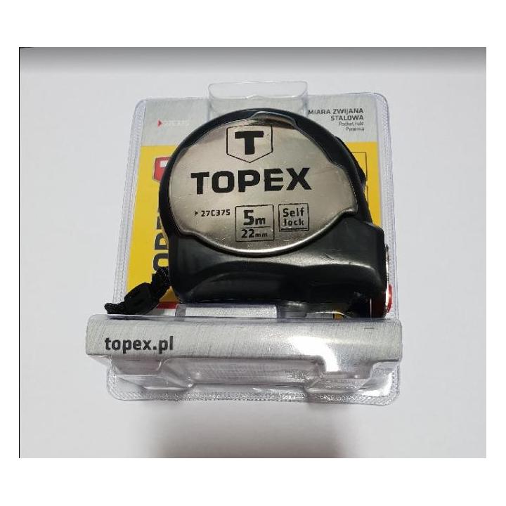 TOPEX Metr svinovací 5m oboustranná páska