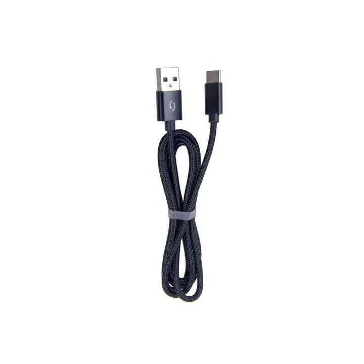 Kabel USB A-B micro 1m 2A černý Aligator tuba