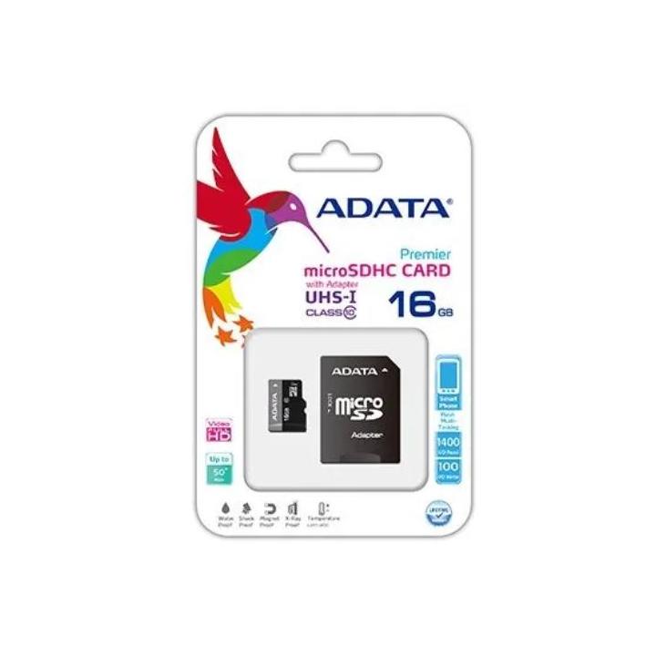 Karta microSD 16GB ADATA + adaptér