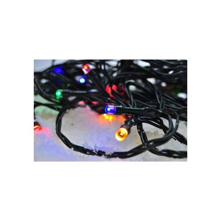 Solight LED venkovní vánoční řetěz, 200 LED, 10m, přívod 5m, 8 funkcí, IP44, teplá bílá SOLIGHT 1V06-WW