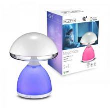 NILSEN LED stolní lampa MAGIC Kids dotyková, 3,5W, barev.podsvícení, bílá DN008