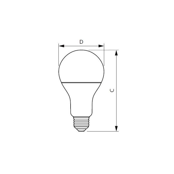 LED žárovka Philips, E27, 19W, A67, 2700K P662202