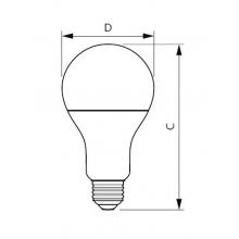 LED žárovka Philips, E27, 19W, A67, 2700K P662202