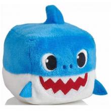 Baby shark plyšová kostka - modrá