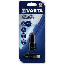 VARTA USB nabíjecí autoadaptér, 2x USB, 4800mA max., DC 12V, černý