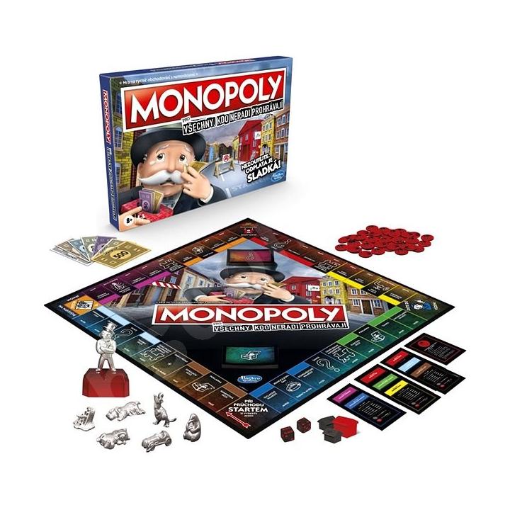 Hasbro Monopoly pro všechny kdo neradi prohrávají