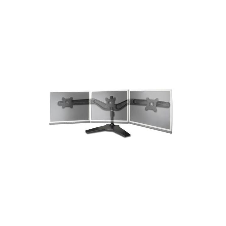 Digitus stolní stojan pro tři monitory, černý, 15