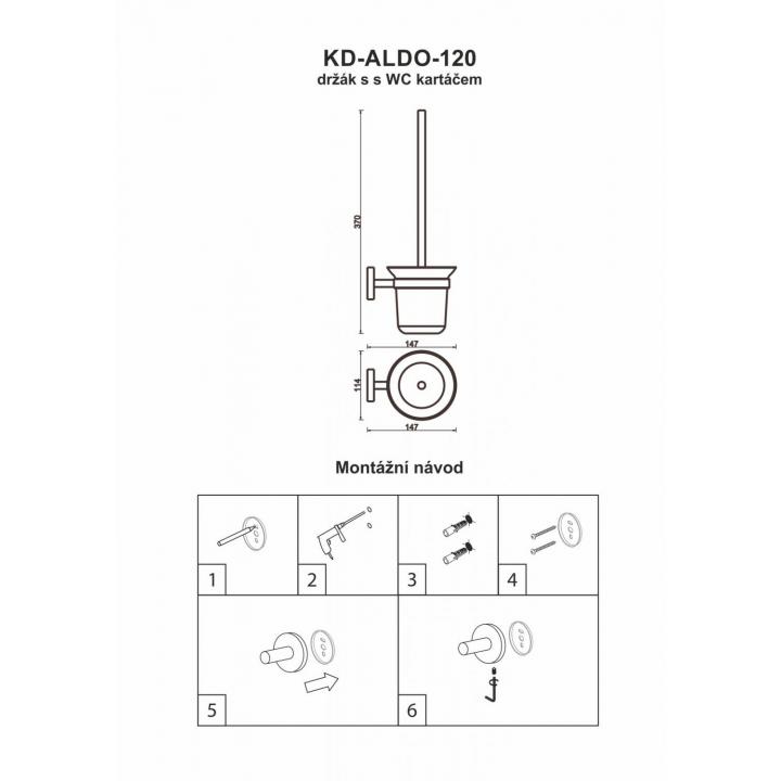 ALDO KD-AL"DO-120 držák s WC kartáčkem