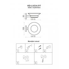 LUCA  KD-LUCA-217 držák s mýdelníkem