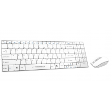 Esperanza EK122 bezdrátová klávesnice s myší bílá