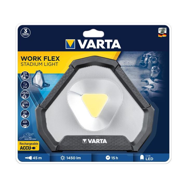 Varta 18647101401 Work Flex Stadium Light LED