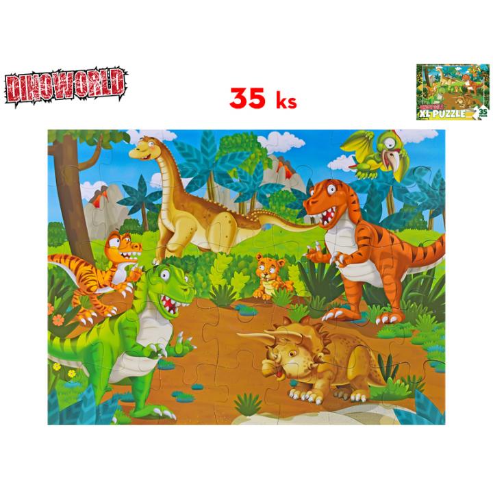 680005 Puzzle dinosauři 62x46cm 35dílků