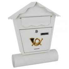Poštovní schránka bílá NESTOR, 37x10x44cm