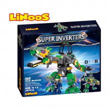 LiNooS robot/dinosaurus s postavičkou 365 ks