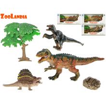 Zoolandia dinosaurus 4 druhy 3ks