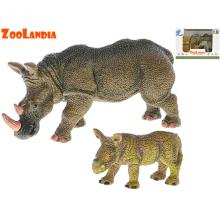 Zoolandia nosorožec/slon s mládětem 7-14cm