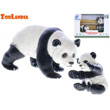 Zoolandia panda s mládětem 4,5-10cm 2druhy