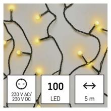 EMOS D5GW02 LED vánoční cherry řetěz – kuličky, 5 m, vnitřní, teplá bílá