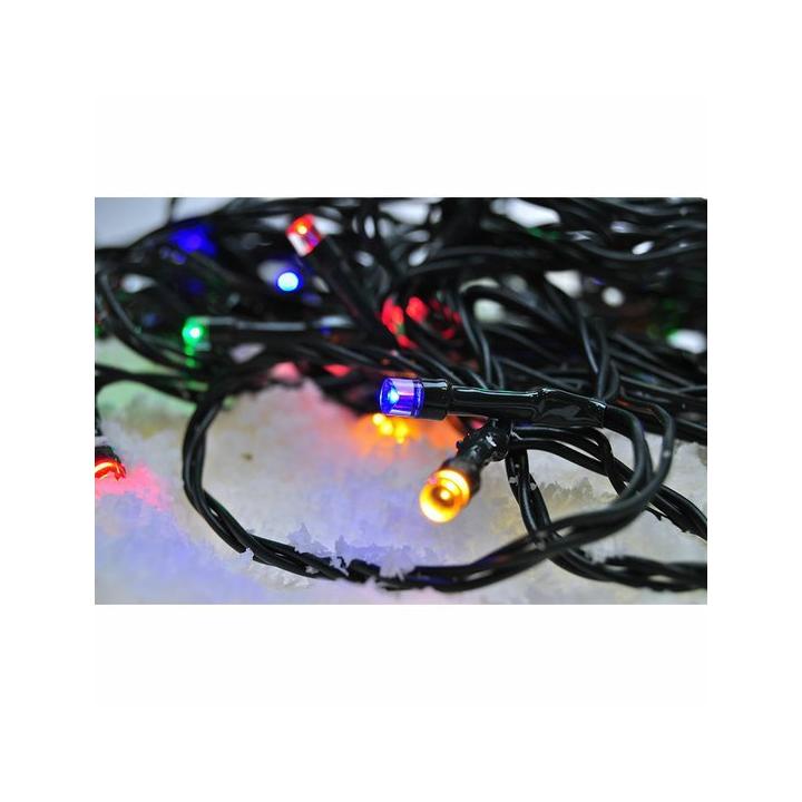 LED vánoční řetěz 300 LED, 30m, přívod 5m, IP44, barevný, SOLIGHT