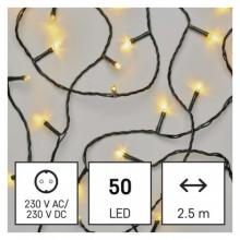 EMOS D4GW01 LED vánoční řetěz, 2,5 m, vnitřní, teplá bílá