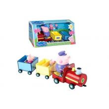 TM Toys Prasátko Peppa Vláček 2 vagony 3 figurky